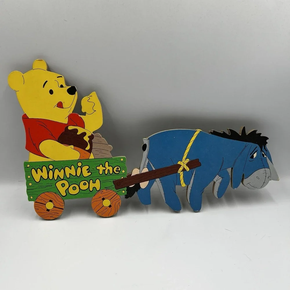Vintage Sears Pin Ups Winnie the Pooh Wall‎ Decor Train Set Tigger Eeyore Nursey